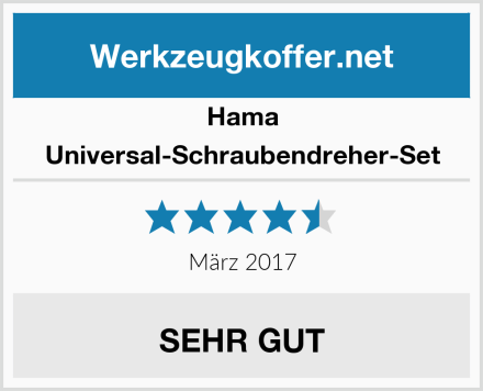 Hama Universal-Schraubendreher-Set Test