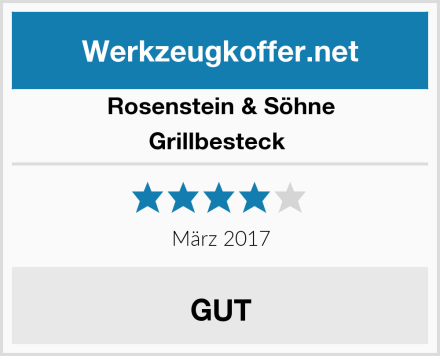 Rosenstein & Söhne Grillbesteck  Test