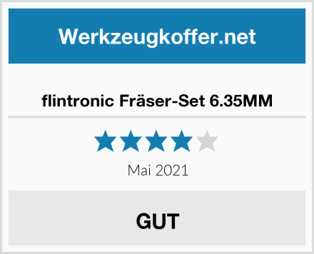  flintronic Fräser-Set 6.35MM Test