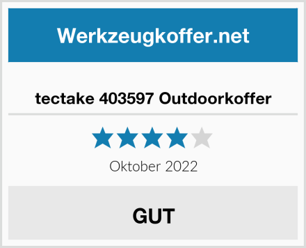  tectake 403597 Outdoorkoffer Test