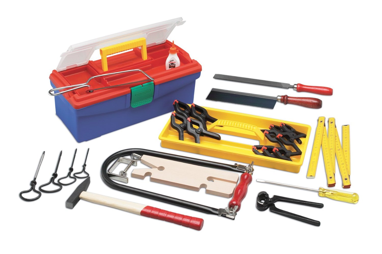 Werkzeugbox Tragebox Kinderwerkzeugkoffer Werkzeugkasten  Werkzeugkiste 22 tlg 