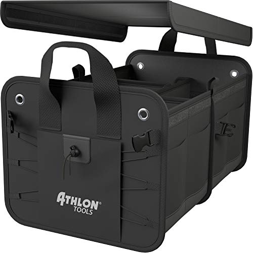 EJP Für Adam Kofferraumtasche Organizer Werkzeugtasche Autotasche Tragfähigkeit bis 20 kg in höchster Qualität Farbe Grau mit schwarzen Lamellen Versand ab Sofort.